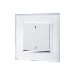 luxigent Radio wall remote control button 1-channel DIM, removable frame, reach 20-30m, memory function, white