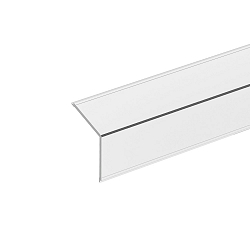 Cover for Corner profile 20, square, length 100cm, opal