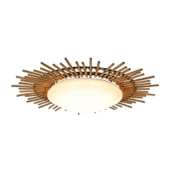 Plafondarmatuur AURA rond IP20, beige, natuurlijke kleur dimbaar