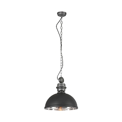 Pendelarmatuur GAEVE groot, rond E27 IP20, zwart mat dimbaar