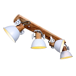 Plafondarmatuur GEARWOOD 4-vlams, instelbaar E27 IP20, wit dimbaar
