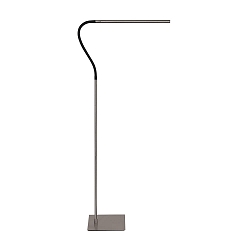 floor lamp SERPENT with flex arm, with touch dimmer IP20, steel brushed dimmable