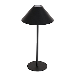 Tafelarmatuur ANCILLA up down, met USB-aansluiting, met batterij, met aanraakdimmer IP54, zwart mat dimbaar