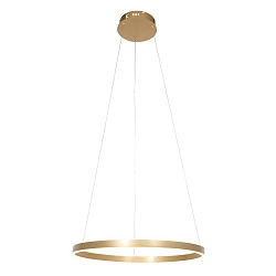 Pendelarmatuur RINGLUX LED IP20, goud dimbaar