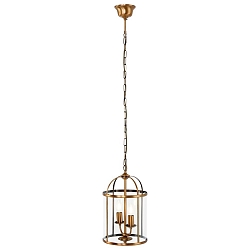 Pendelarmatuur PIMPERNEL 2-vlams E14 IP20, brons, transparant dimbaar