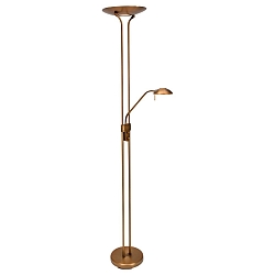Mexlite Floor lamp BIRON, 2 flames, bronze