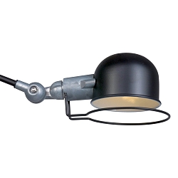 Wandarmatuur DAVIN lang, met schakelaar, met scharnierende arm E14 IP20, zwart mat 