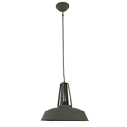 Pendelarmatuur EDEN down, 1-vlams, rond E27 IP20, glanzend, grijs dimbaar