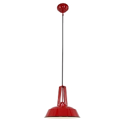 Pendelarmatuur EDEN down, 1-vlams, rond E27 IP20, rood dimbaar