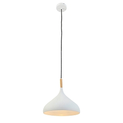 Pendelarmatuur BJORR - � 33CM 1-vlams, klein, hoog E27 IP20, wit mat dimbaar