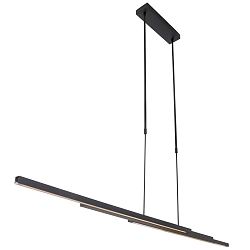 Pendelarmatuur ZELENA / 80-140CM up down, CCT Switch, instelbaar, met aanraakdimmer IP20, zwart mat dimbaar