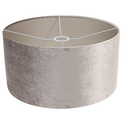 Lampenkap KAPPEN - � 40CM plat, cilindrisch, zilver