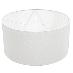 Lampenkap KAPPEN - � 40CM plat, cilindrisch, wit