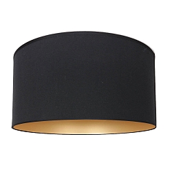 Lampenkap KAPPEN - � 30CM cilindrisch, zwart