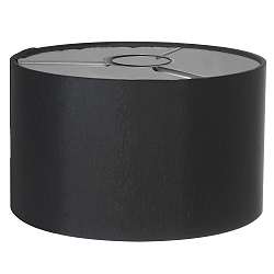 Lampenkap KAPPEN - � 20CM plat, cilindrisch, zwart