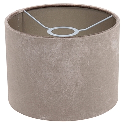 Lampenkap KAPPEN - � 20CM hoog, cilindrisch, zilver