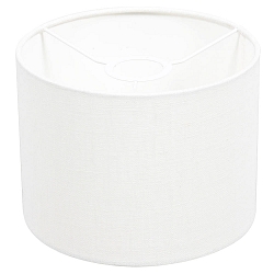 Lampenkap KAPPEN - � 20CM hoog, cilindrisch, wit
