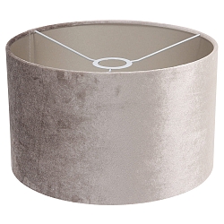 Lampenkap KAPPEN - � 30CM cilindrisch, zilver
