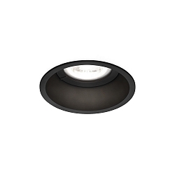 Downlight DEEP IP44 1.0 standaard, rond, set terug GU10 IP44, zwart dimbaar