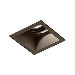 Inbouwspot PLANO 1.0 - LED 1-vlams, cardanisch draaien, met klemveren IP20, brons dimbaar