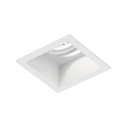 Inbouwspot PLANO 1.0 - LED 1-vlams, cardanisch draaien, met klemveren IP20, mat, verkeerswit dimbaar