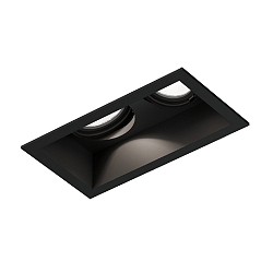 Inbouwspot PLANO 2.0 - LED 2-vlams, cardanisch draaien, met klemveren IP20, mat, gitzwart dimbaar