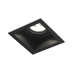 Inbouwspot PLANO IP44 1.0 - LED 1-vlams, stijf, met klemveren IP44 / IP20, mat, gitzwart dimbaar