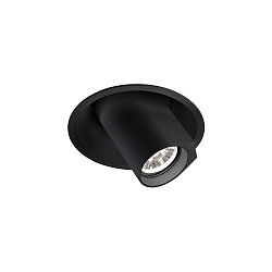 Inbouwarmatuur BLIEK ROUND CEILING REC 1.0 IP20, zwart mat  8,3W 580lm 2000 | 3000K 20-40� 20-40� CRI 90-100