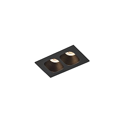 Inbouwarmatuur PIRRO PETIT CEILING REC 2.0 IP20, zwart mat 5W 340lm 2700K 20-40� 20-40� CRI 90-100