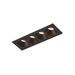 Inbouwarmatuur PIRRO PETIT CEILING REC 4.0 IP20, zwart mat 10W 760lm 3000K 20-40� 20-40� CRI 90-100