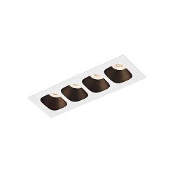 Inbouwarmatuur PIRRO PETIT CEILING REC 4.0 IP20, zwart mat, wit mat 10W 760lm 3000K 20-40� 20-40� CRI 90-100