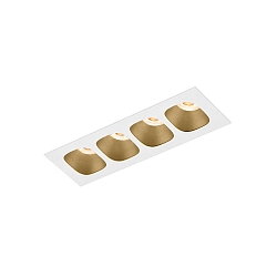 Inbouwarmatuur PIRRO PETIT CEILING REC 4.0 IP20, champagne, wit mat 10W 760lm 3000K 20-40� 20-40� CRI 90-100
