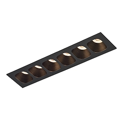 Inbouwarmatuur PIRRO PETIT CEILING REC 6.0 IP20, zwart mat 14W 760lm 3000K 20-40� 20-40� CRI 90-100