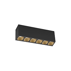 Spot PIRRO PETIT CEILING SURF 6.0 IP20, champagne, zwart mat 