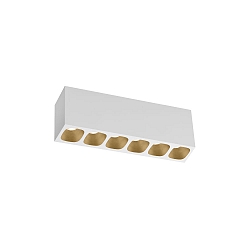 Spot PIRRO PETIT CEILING SURF 6.0 IP20, champagne, wit mat 