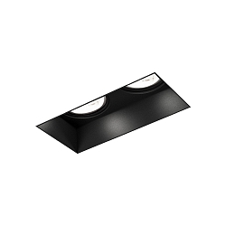 Inbouwspot STRANGE TRIMLESS 2.0 - PAR16 2-vlams, flush, multipower, cardanisch draaien GU10 IP20, mat, gitzwart dimbaar