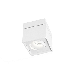 Plafondarmatuur SIRRO 1.0 cubusvorm, draaibaar, roteerbaar GU10 IP20, gepoedercoat, wit dimbaar