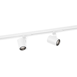 1-fase spot SQUBE ON TRACK 1.0 met adapter IP20, wit dimbaar