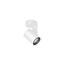 Wand- en plafondarmatuur SQUBE ON BASE 1.0 draaibaar IP20, wit dimbaar