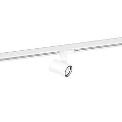 3-fase spot SQUBE ON TRACK 2.0 met adapter IP20, wit dimbaar