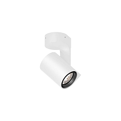 Wand- en plafondarmatuur SQUBE ON BASE 2.0 draaibaar IP20, wit dimbaar