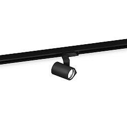 3-fase spot SQUBE ON TRACK 3.0 met adapter IP20, zwart dimbaar