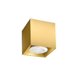 Plafondarmatuur BOX 1.0 cubusvorm, set terug GU10 IP20, goud dimbaar