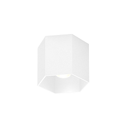 Downlight HEXO 1.0 - PAR16 1-vlams, hoekig, zonder reflector GU10 IP20, mat, verkeerswit dimbaar