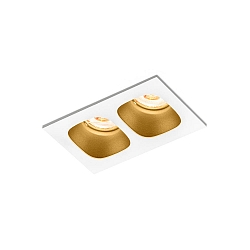 Downlight PIRRO 2.0 2-vlams IP20, goud, wit dimbaar