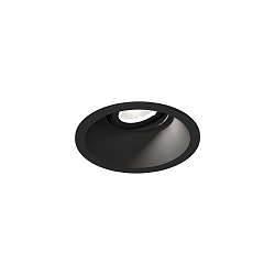 Plafondinbouwarmatuur DEEP ADJUST PETIT 1.0 cardanisch draaien, met klemveren IP20, mat, gitzwart dimbaar