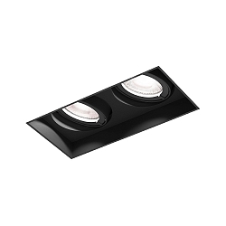 Plafondinbouwarmatuur STRANGE PETIT TRIMLESS 2.0 hoekig, flush, cardanisch draaien IP20, mat, gitzwart dimbaar