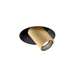 Inbouwarmatuur BLIEK PETIT TRIMLESS CEILING REC 1.0 IP20, champagne, zwart mat dimbaar 6W 470lm 2700K 20-40� 20-40� CRI 90-100