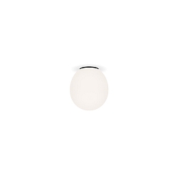 Ceiling luminaire DRO 1.0, � 12.5cm, G9, QT14 max. 5W, aluminum / glass, white