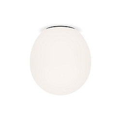 Ceiling luminaire DRO 3.0, � 29cm, E27, A60 max. 12W, aluminum / glass, white